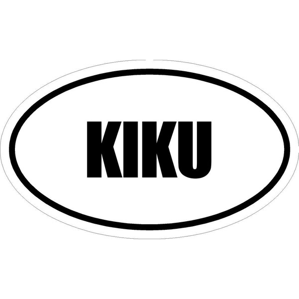 Beach Graphic Pros 6" Printed Euro Style Oval KIKU Decal