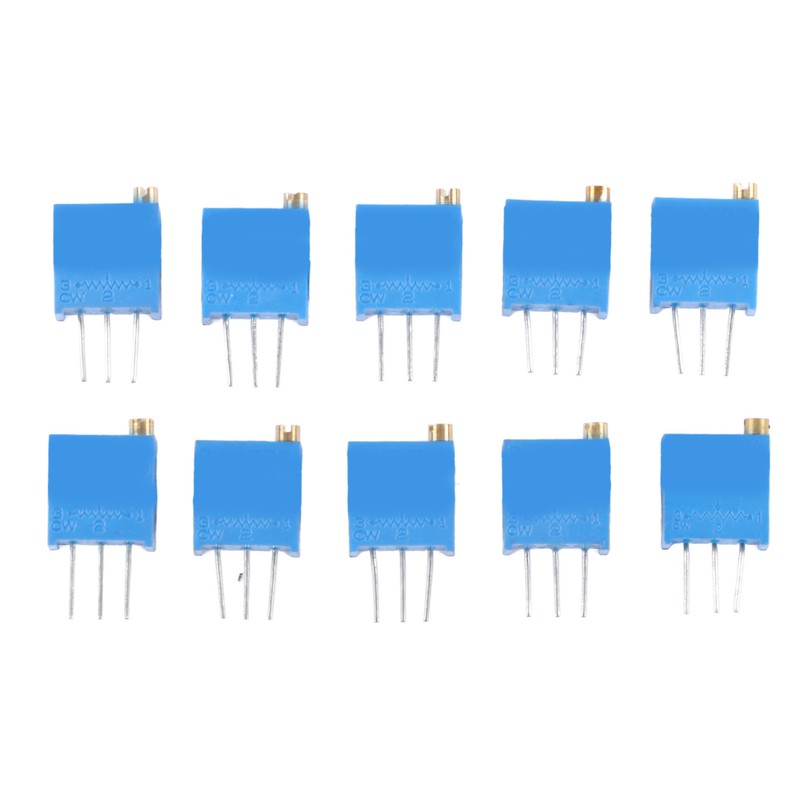 50Pcs 3296W Potentiometer Adjustable 500 1K 2K 5K 10K 20K