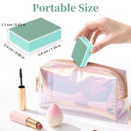 100 Mini Nail Buffer Block - Buffer Block Nail File, Buffing Block | 600/3000 Grit limas para uña, Fingernail Shiner Bulk for Gel Natural Nails, Scrat