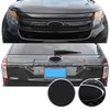 Front Rear Emblems Blackout Precut Vinyl Wrap Overlay Kit Compatible