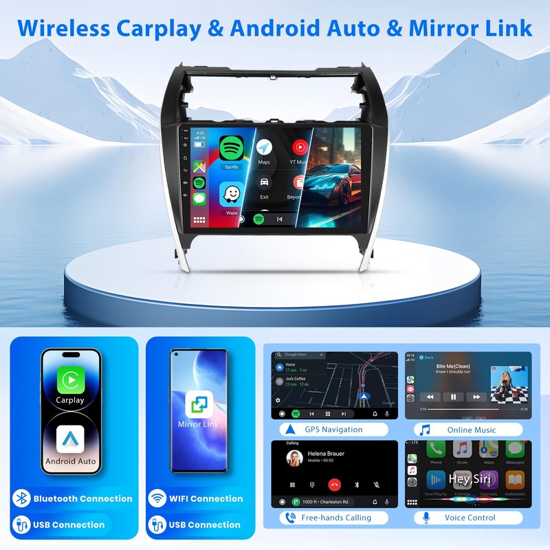 2G+64G Android 15 Car Stereo for Toyota Camry 2012 2013