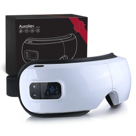 Upgraded Eye Mask Massager with Heat & Compression - FSA & HSA Approved - Reduces Migraines, Dark Circles & Dry Eye - Improves Sleep - Ideal Gift