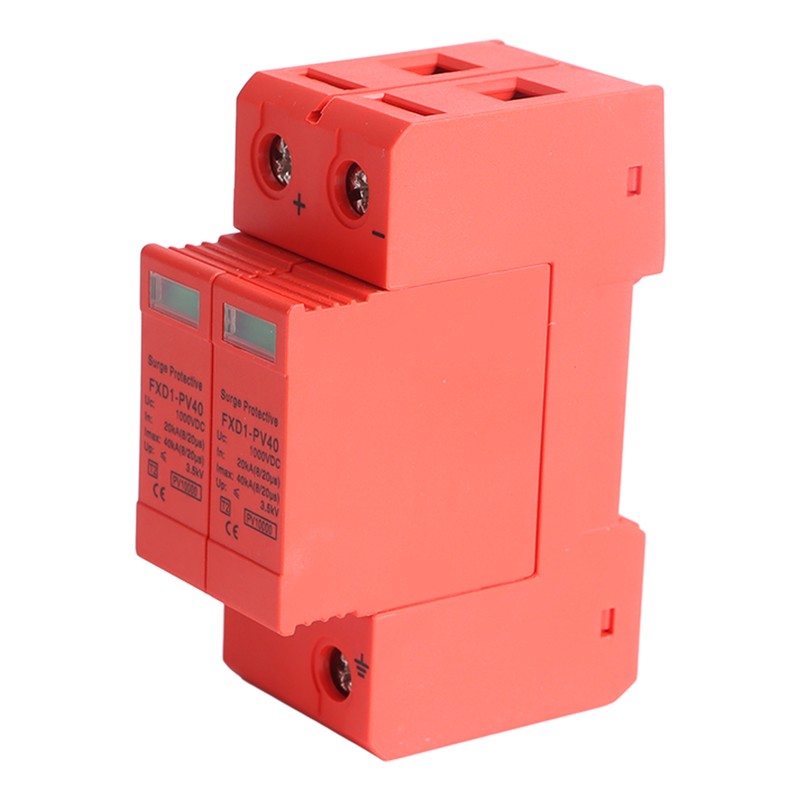 Voltage Surge Arrester Device 2P Photovoltaic DC Surge Protector DC1000V