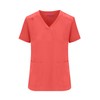 Natural Uniforms Womens Essential Cool Stretch Jogger Scrub Set (Coral,