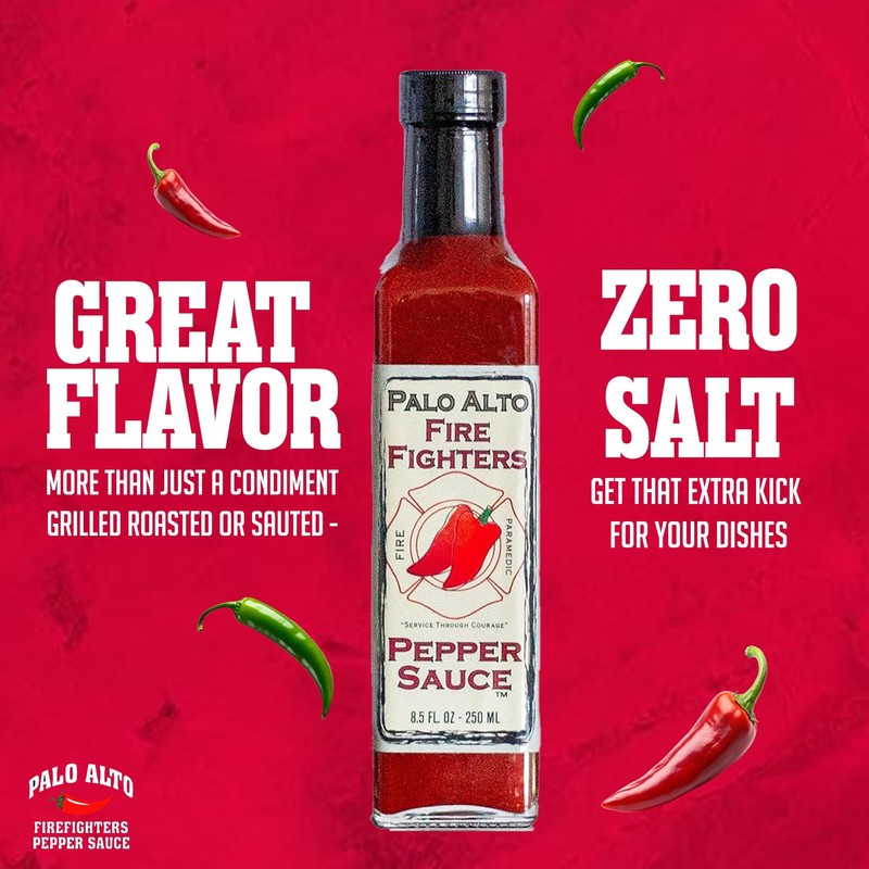 Palo Alto Firefighters Pepper Sauce Variety Pack (8.5oz) - Pack