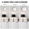 Mabpedo Modern Wall Clocks Battery Operated - 12 inch Silent