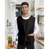 Argstar Unisex Waterproof Cobbler Apron with 3 Pockets for Women/Men,