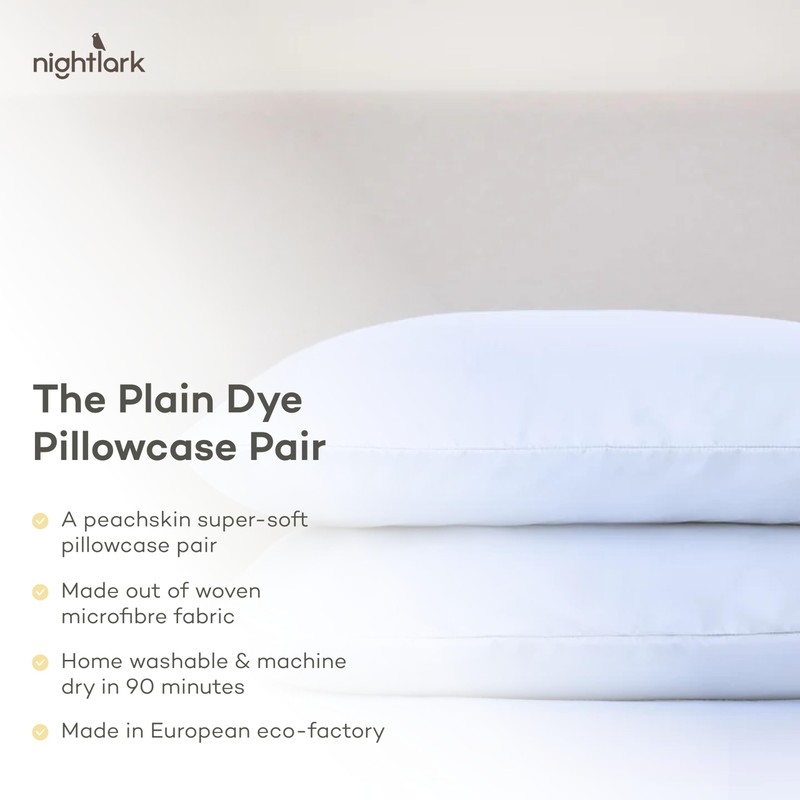 Night Lark - Pillowcase Pair - Plain Dye Collection -
