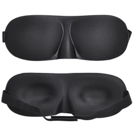 Unbranded 2 Pack Travel 3D Eye Mask Sleep Soft Padded Shade Cover Rest Relax Blindfold USA