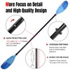 WONITAGO Angler Kayak Paddles Aluminum Paddle with Plastic Blades and
