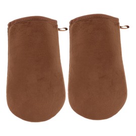 NOLITOY Body Lotion Applicator Glove Tanning Mitts for Self Tanner Soft Plush Material Exposure Easy Oil Applicati