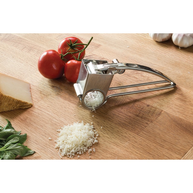 Fantes Rotary Cheese Grater, 18/8 Stainless Steel, The Italian Market