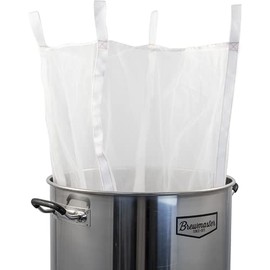 Hobby Homebrew MESH GRAIN BAG BIAB Brew-in-A-Bag Grain Mash Straining Bag with Handles (27.5 x 32.5 in) BAG29 Size HUGE From KegLand fits 10 Gallon Igloo Water Cooler