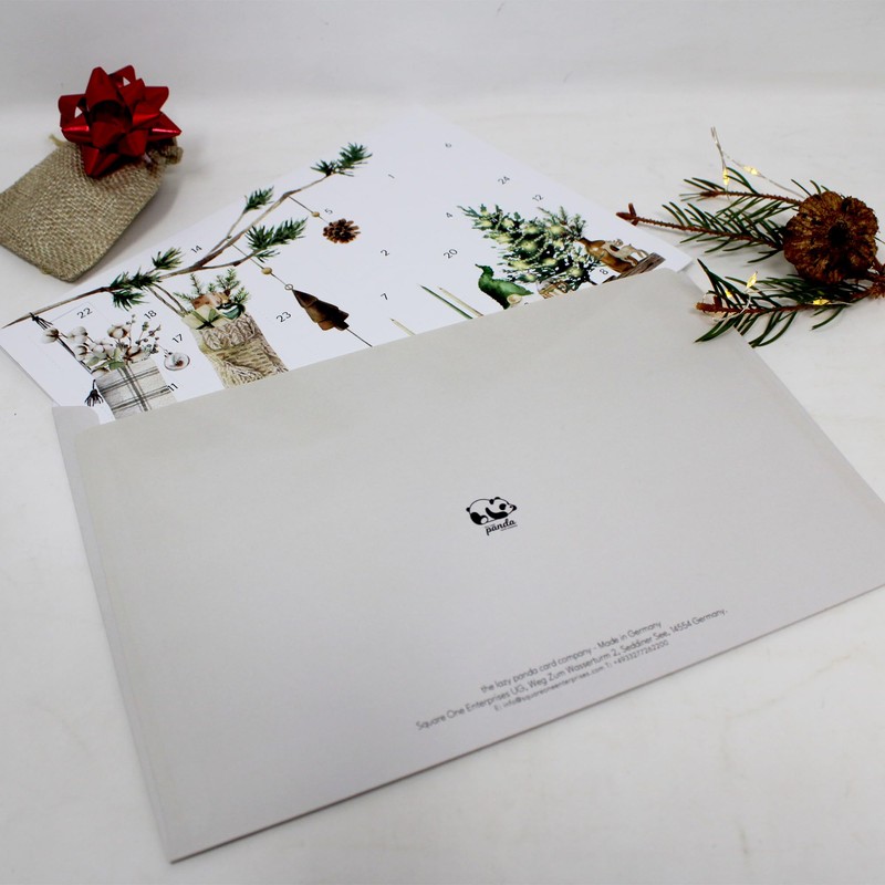 Advent Calendars as Christmas Cards Set of 3 Mindfulness Advent