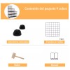 Gmdr Multi Organizador De Metal Hogar 9 Cubos Para Almacenar