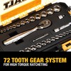 DEWALT Socket Set, 1/4-Inch & 3/8-Inch Drive, SAE/Metric, 34-Piece (DWMT73804)