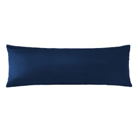 iMaylex Soft Brushed Microfiber Fabric Envelope Pillow Case, Cozy and Lightweight, Easy Care, Navy Blue, Body, 20" x 54"
