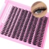 Yawamica Wispy Lash Clusters Natural Eyelash Extension 10-14mm Fluffy Eyelash