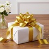 FAKILO 2.5cm x 100Yards Gold Laser Curling Ribbon, Waterproof Outdoor