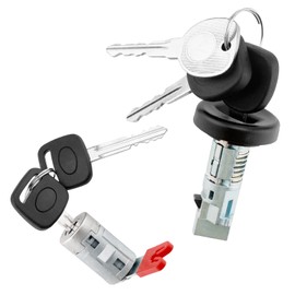 Ignition Switch & Door Lock Cylinder with Keys (with Chip), Compatible with 2007-2013/2014 Chevy GMC Silverado Suburban Avalanche Tahoe Sierra Yukon 1500/2500/3500, Replaces# 924-796, 20825032