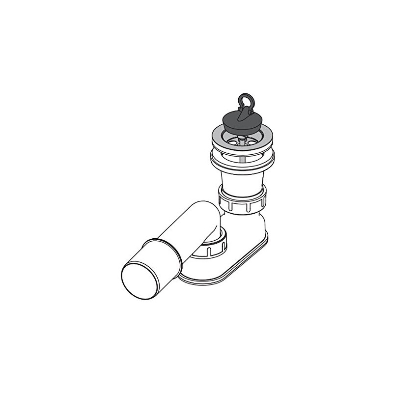 Drain Fitting for Shower Tray DN 50 Odour Trap Siphon