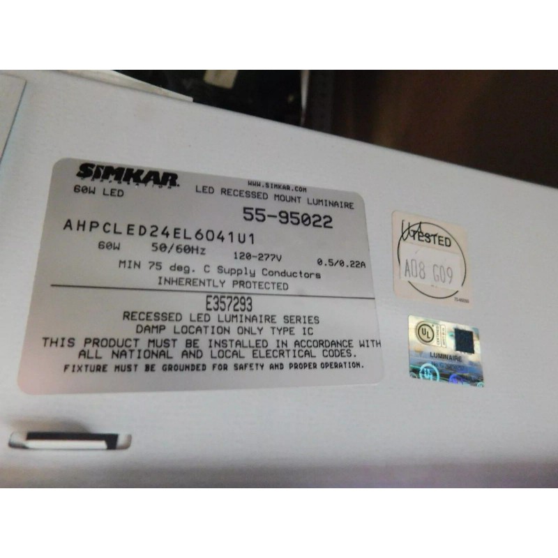 Simkar NEW Simkar LED 2x4' Recessed Luminaire Troffer Light 120-277V