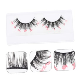 Beavorty Natural False Lashes Long Fake Lash Extensions by Lashes 3D Colorful Butterfly Shimmer for Mom Grandma Wife Girlfriend