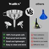 Walfos Extra Large Stainless Steel Funnel with Venting Slot, Kitchen