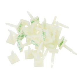 MECCANIXITY 55 Pcs Adhesive PCB Spacer, Sticky Nylon Insulated Standoffs for PCB Board, Supporting Height 0.56", Fits PCB Hole Dia 3mm to 3.2mm, White