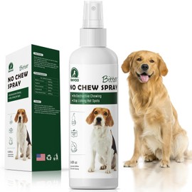 Bitter Spray for Dogs to Stop Chewing,No Chew Spray for Puppies and Cats,Powerful Bitter Deterrent Stop Pets from Chewing on Furniture,Shoes,No Licking of Fur,Bandages,Wounds