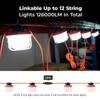 Omlite 50FT Construction String Lights：75W 10500LM Linkable Super Bright LED