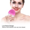 Electric Ultrasonic Silicone Cleansing Device Facial Cleaner Beauty Instrument (Pink)