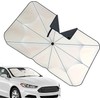 Parasol para parabrisas de coche 140x80 cm reforzado y plegable