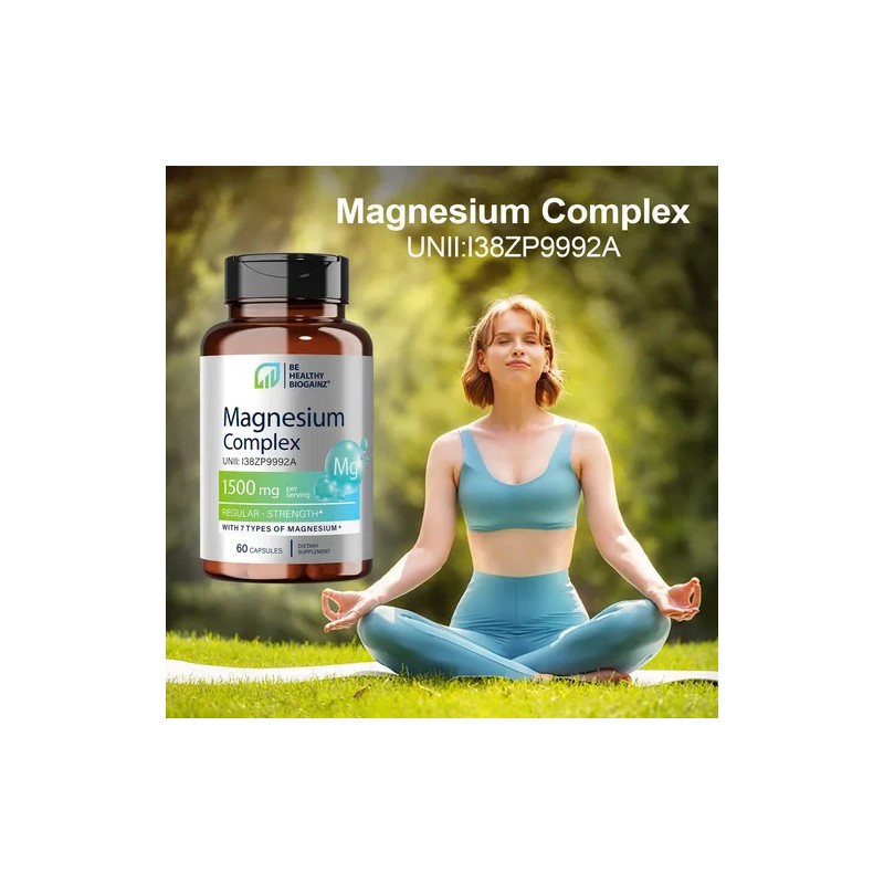 Magnesio Complex | Con 7 Magnesios: Citrato , Glicinato Sabor