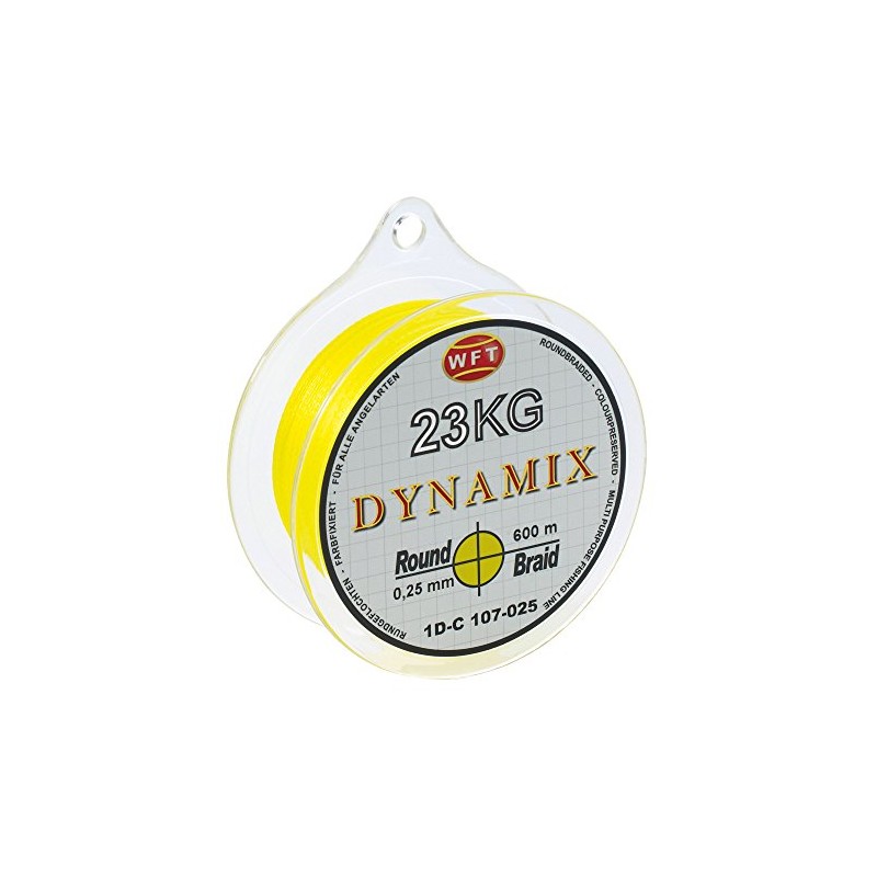 WFT Round Dynamix 600 m Braided Fishing Line, Diameter: 0.20