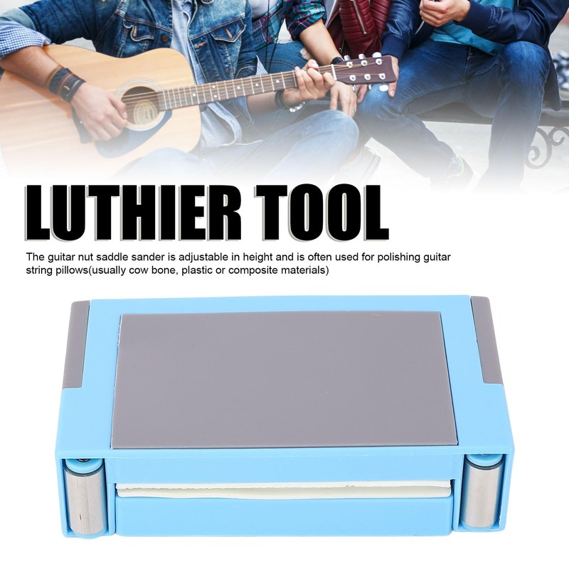 Guitar Nut Saddle Sander Holder, 0-75mm Luthier Sanding Guitar Nut