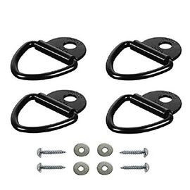4 x D-Ring Anchor Hooks, Baceyong Floor Mounting Lashing Eyelets Ring Points with Mounting Bracket, Lashing Rings for Loads on Motorhomes, Trucks, Trailers, Boats, Motorcycles