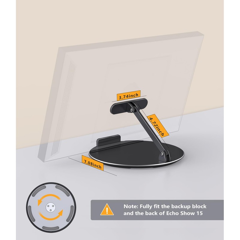 Laivli Swivel and Tilt Stand for Echo Show 15 &