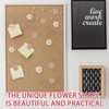 XQMMGO Pack of 30 Flower Thumbtacks, Pins for Notice Board,