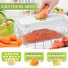 Slicer Julienne Vegetable Slicer Set Multi-function Grater (White)