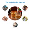 D&Z Shot Glasses, 1.5 Ounces (45 ml), Round Mouth and