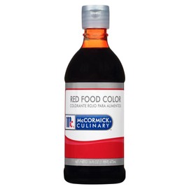 McCormick Culinary Red Food Coloring, 16 fl oz (Pack of 6) - Six 16 Fluid Ounce Bottles of Red Food Coloring Liquid for Adding Rich Color to Cakes, Cookies, Icings, and More