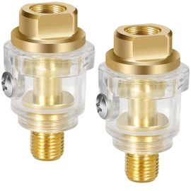 Profiwoab Pack of 2 automatic oil compressed air oilers, 1/4 pneumatic accessories, mini oiler for compressed air tool for all types of pneumatic tools