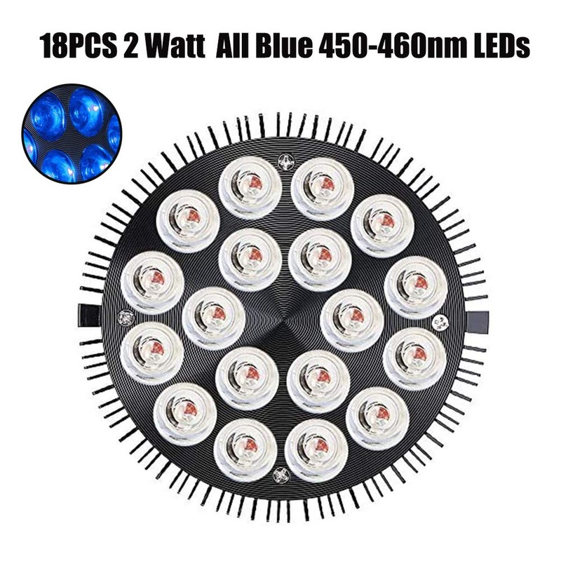 Antony Blue LED Plant Grow Light Bulb, 36W Plant Growing