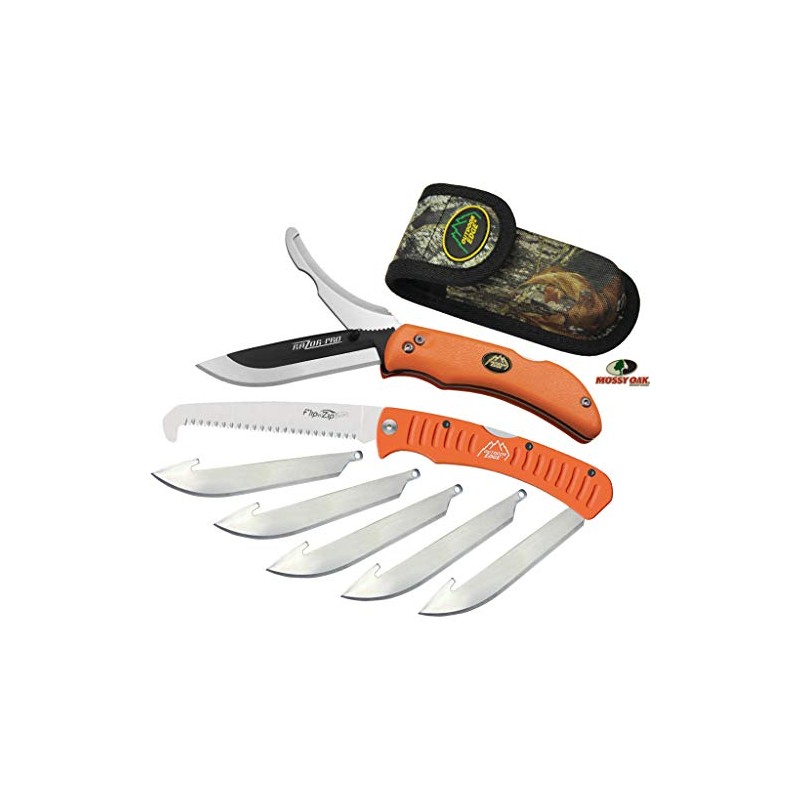 Outdoor Edge Razor-Pro/Saw Combo Folding Knife Box (Clam Pack), Orange