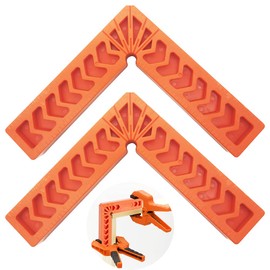 90 Degree Corner Positioner, CTRICALVER 2 Pieces 6" Durable Engineering Plastic Right Angle Clamp, Suitable for Picture Frame Box Cabinet Drawer