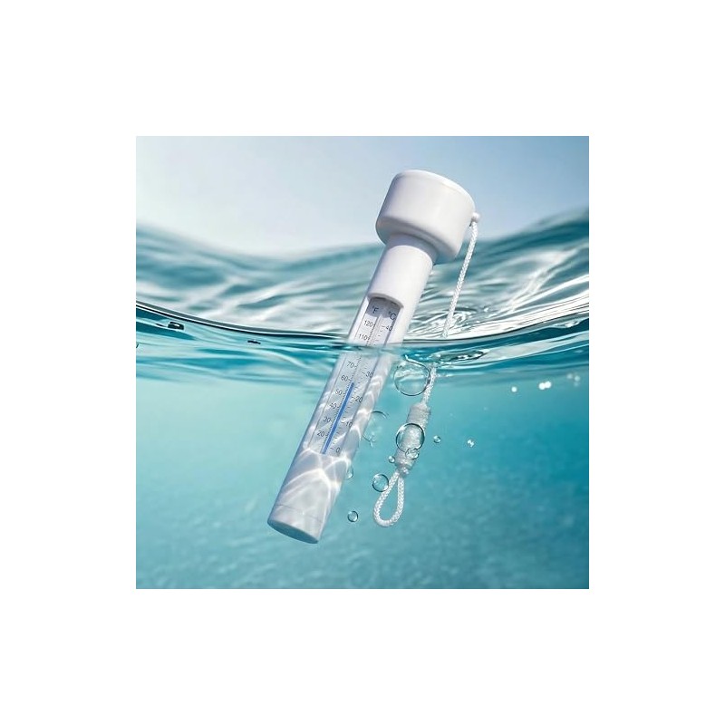 Inpool Floating Pool Thermometer - Large Easy Read & Shatter