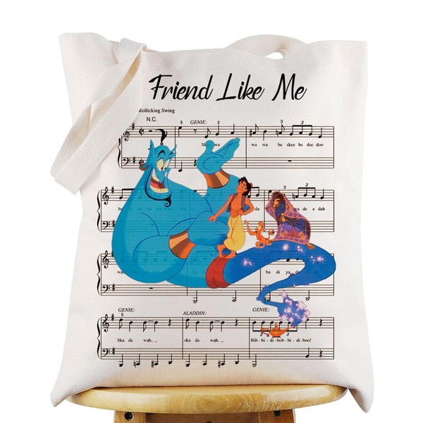 WZMPA Aladdin Magic Lamp & Genie Tote Bag Aladdin &