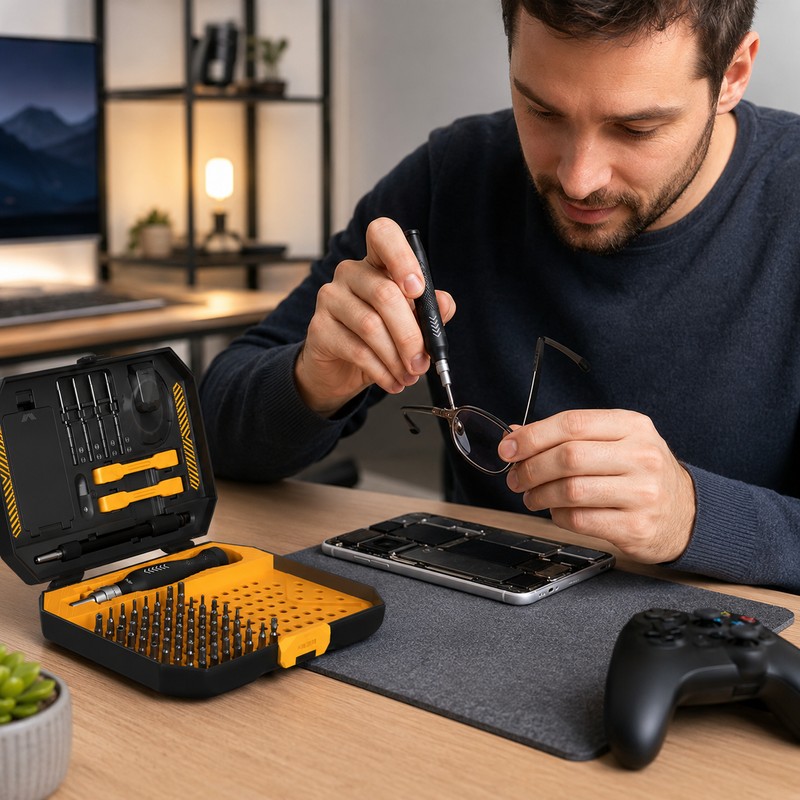 145-Piece Precision Screwdriver Set for Electronics Repair – Magnetic CR-V