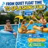 Two-Player Inflatable Pool Float for Summer Games – PVC Row